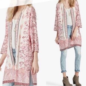 Lucky Brand Long Lightweight Cardigan Kimono Size L